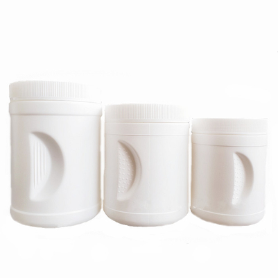 Безосколочные круглые белые пластиковые банки контейнер масла 500 Ml со сжатием прикрепляют